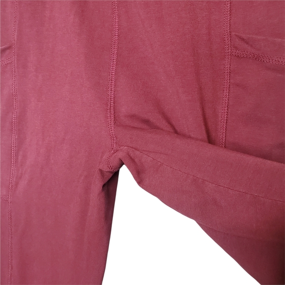 Anthropologie - Saturday Sunday Leggings Maroon Women's Size Small Red Pockets - Picture 9 of 16
